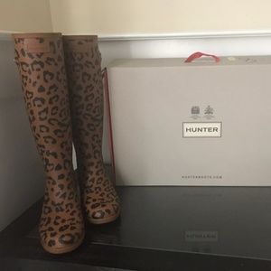 Hunter Refined Hybrid Print Tall Boots